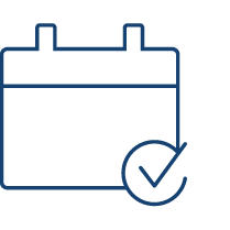 Calendar icon.